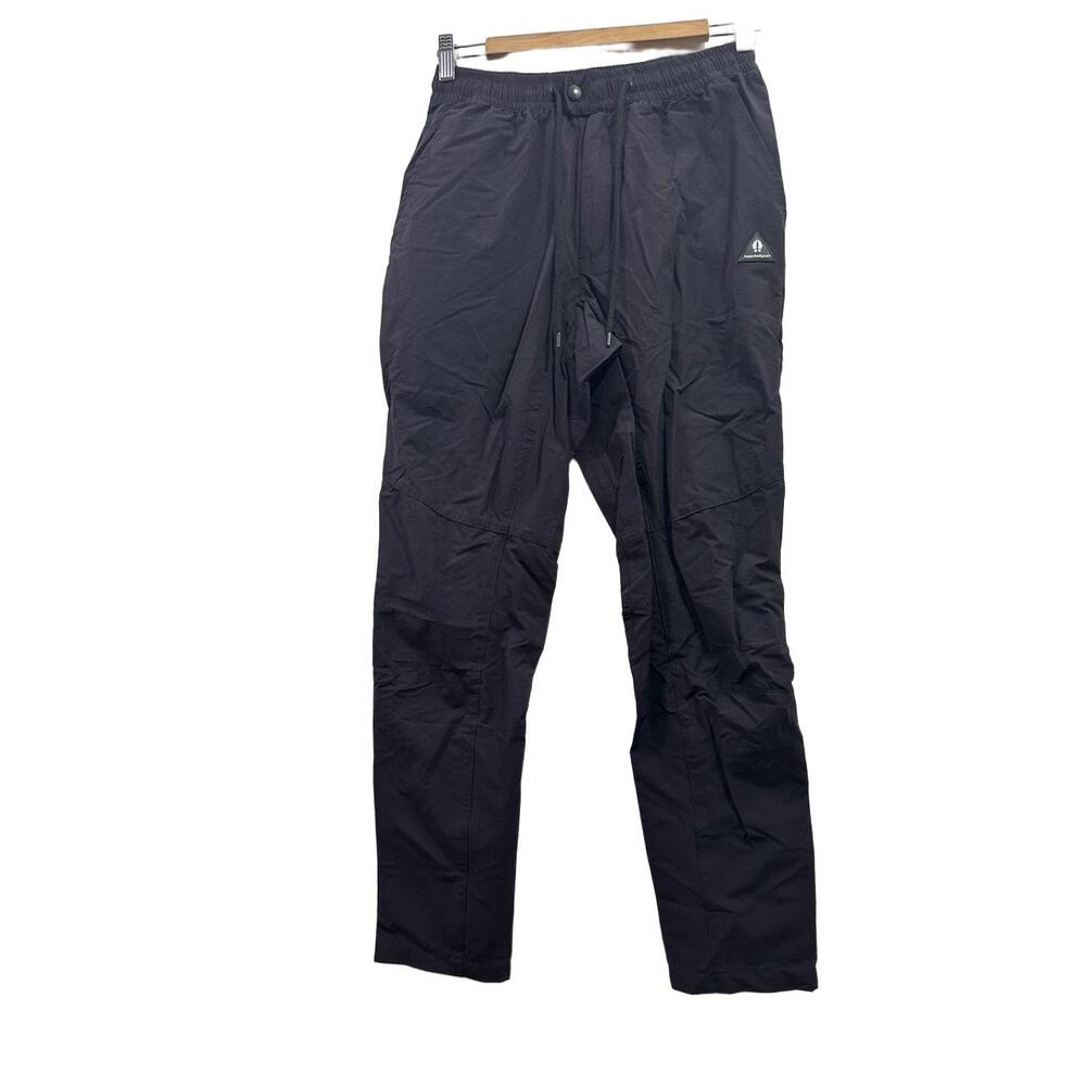Beardedgoat Pants Mens Size Small Black Casual Drawstring Elastic